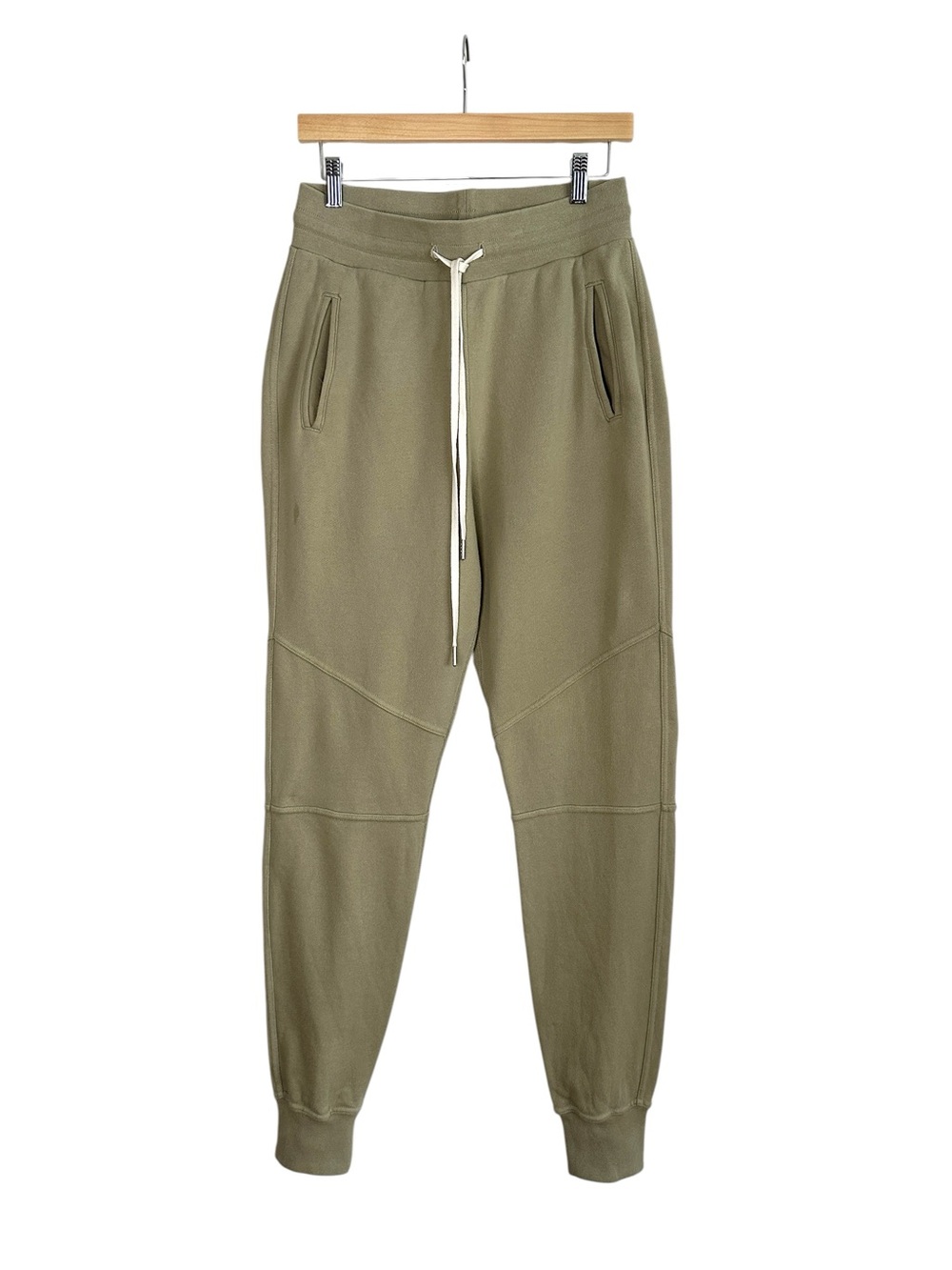 JOHN ELLIOTT Escobar Joggers Size 3 Large Sage French Terry Moto Sweatpants